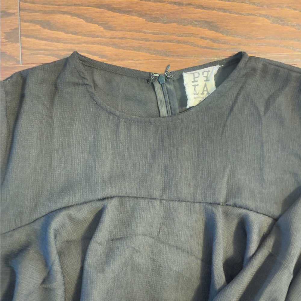 Black Ruffle Blouse - Picture 4 of 5